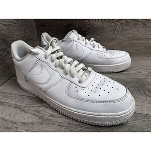 Nike Men's Air Force 1 '07 Sneaker Size 10.5 White on White Shoes CW2288-111